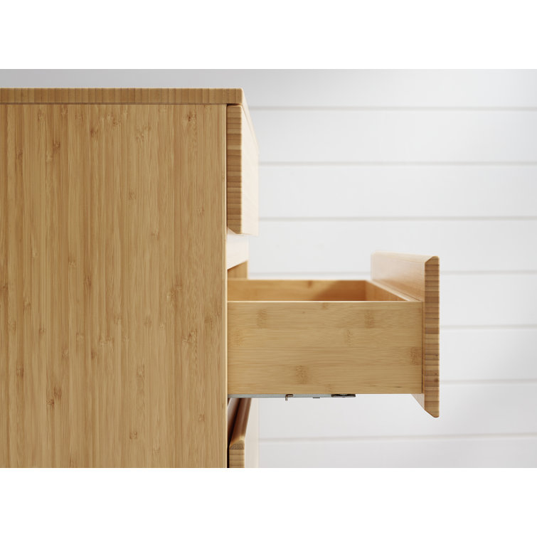 Benji Wheat Bamboo Double Dresser with Soft Close Drawers