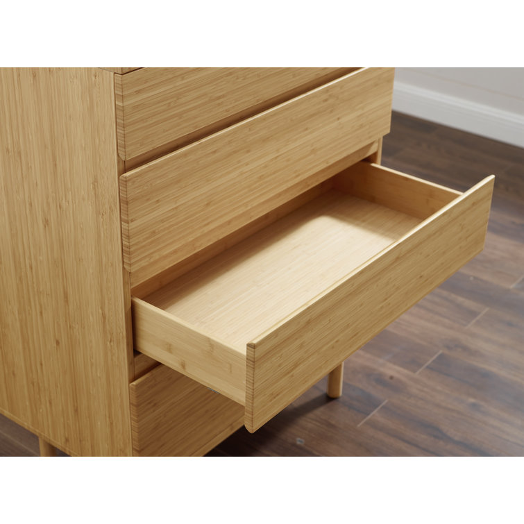 Benji Wheat Bamboo Double Dresser with Soft Close Drawers