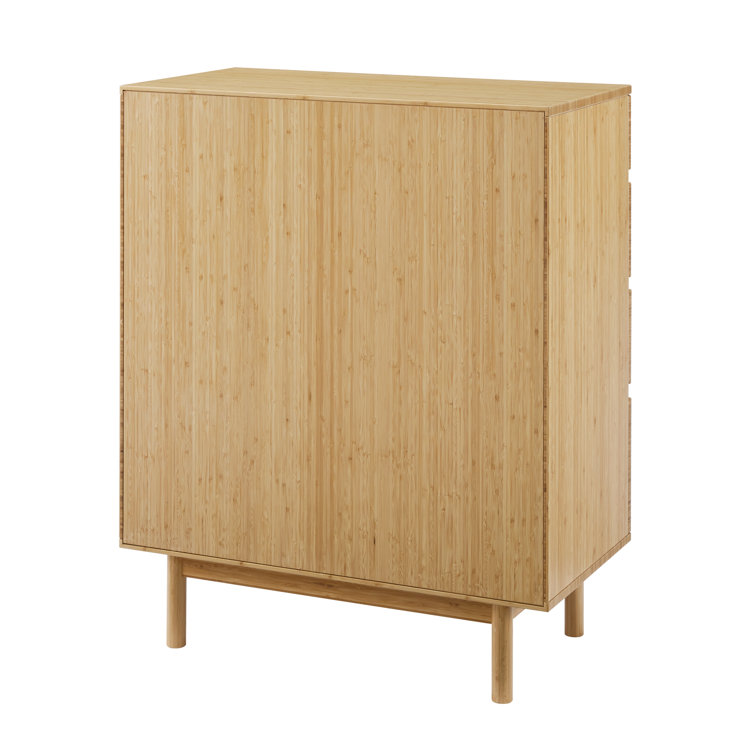 Benji Wheat Bamboo Double Dresser with Soft Close Drawers