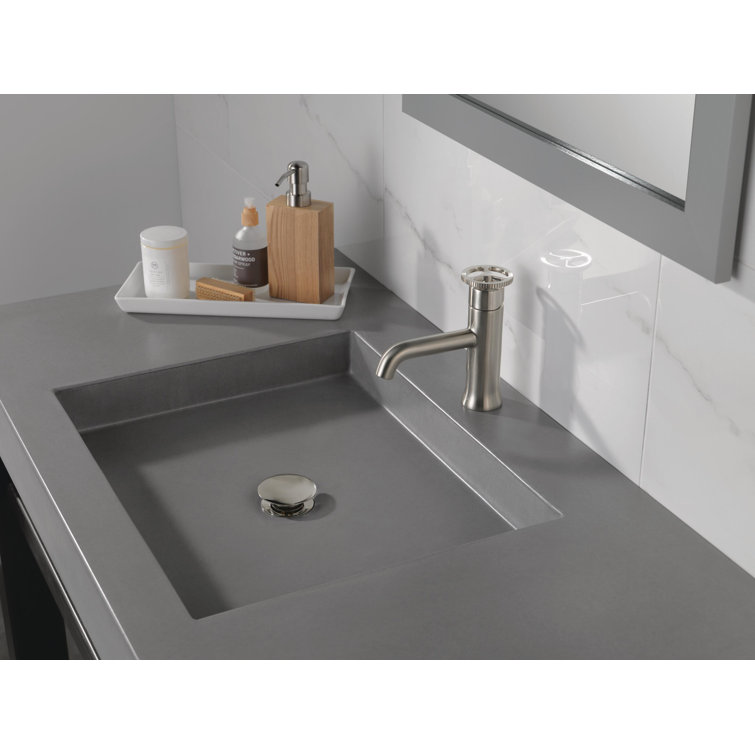 Sleek Stainless Steel Modern Single Hole Bathroom Faucet