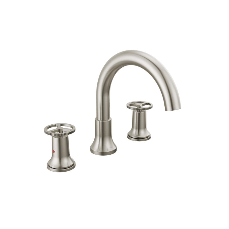 Stainless Steel Modern Widespread Deck Mounted Faucet