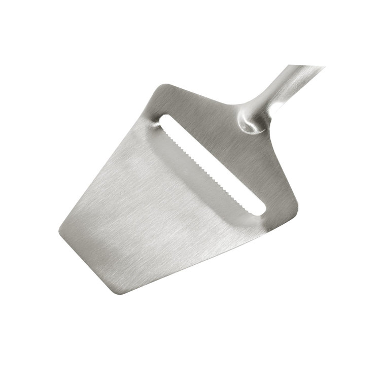 Elegant Silver Stainless Steel Cheese Tools Set with Serrated Knife