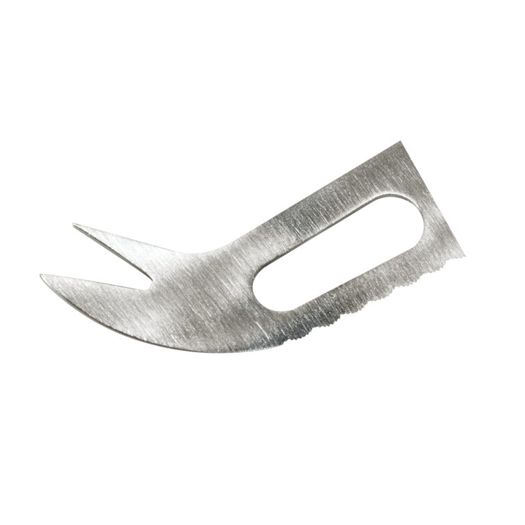 Elegant Silver Stainless Steel Cheese Tools Set with Serrated Knife