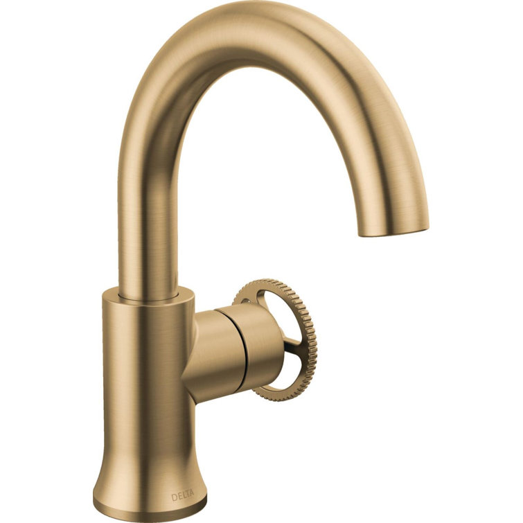 Champagne Bronze Single Handle Modern Bathroom Faucet