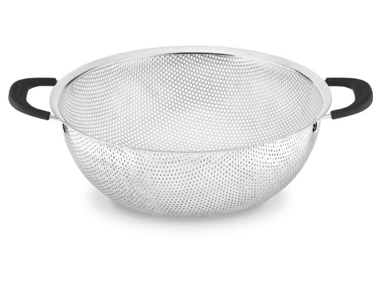 Cuisinart 5-Quart Stainless Steel Mesh Colander with Soft-Grip Handles