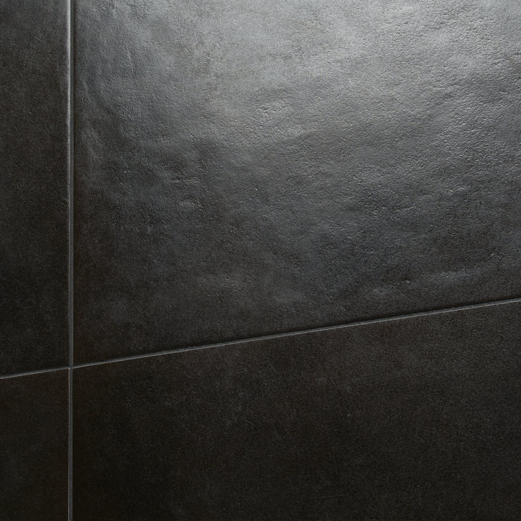 Vocal 24'' x 24'' Matte Black Porcelain Floor and Wall Tile