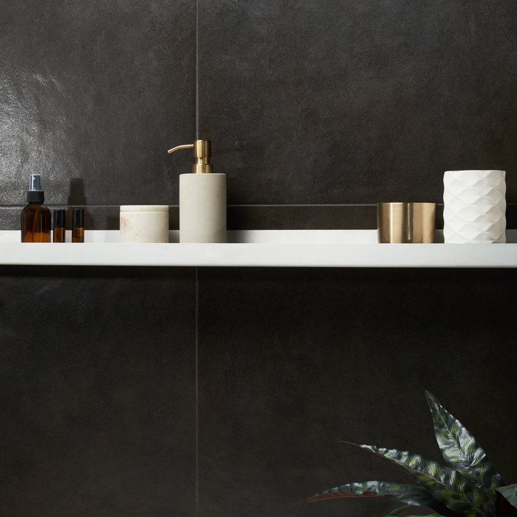 Vocal 24'' x 24'' Matte Black Porcelain Floor and Wall Tile