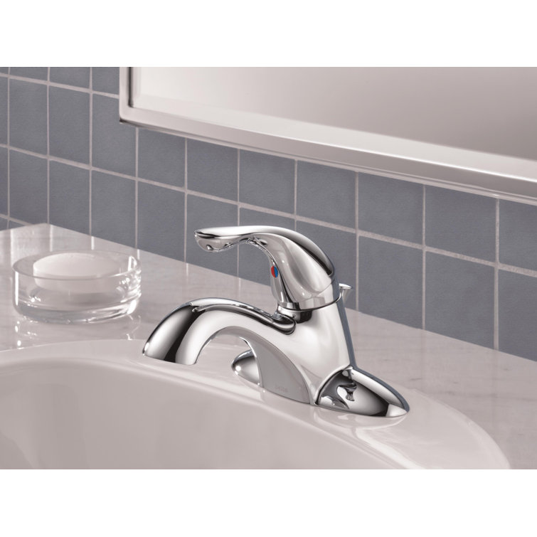 Classic Chrome Single Handle Low Arc Bathroom Faucet