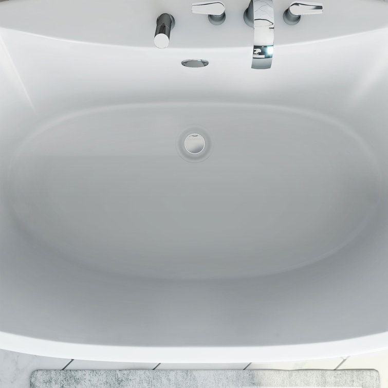 Montego 60" White Acrylic Freestanding Bathtub
