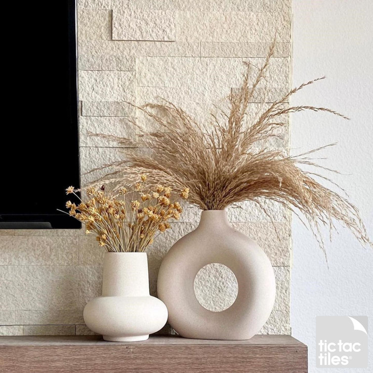 Stone Beige Peel and Stick Natural Stone Mosaic Tile