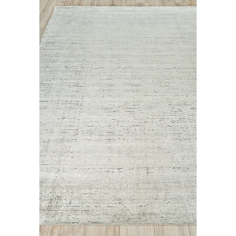 Montero Handmade Gray Wool and Synthetic 10' x 14' Area Rug