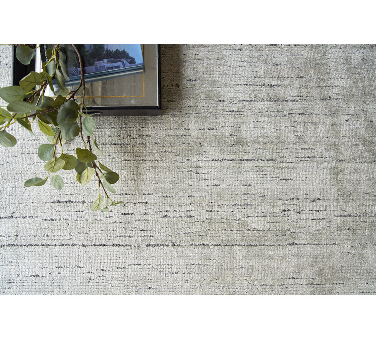Montero Handmade Gray Wool and Synthetic 10' x 14' Area Rug