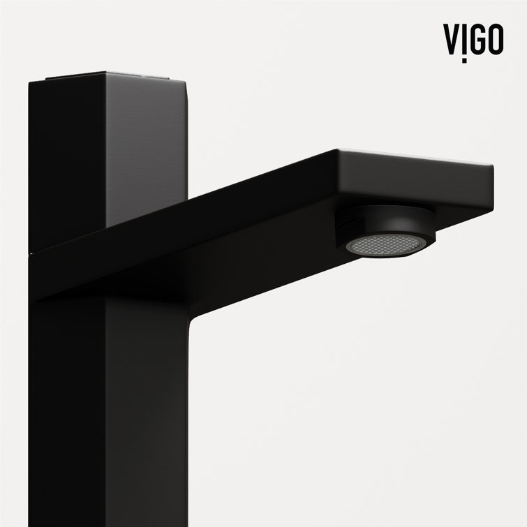 Nova Matte Black Single Handle Vessel Sink Faucet