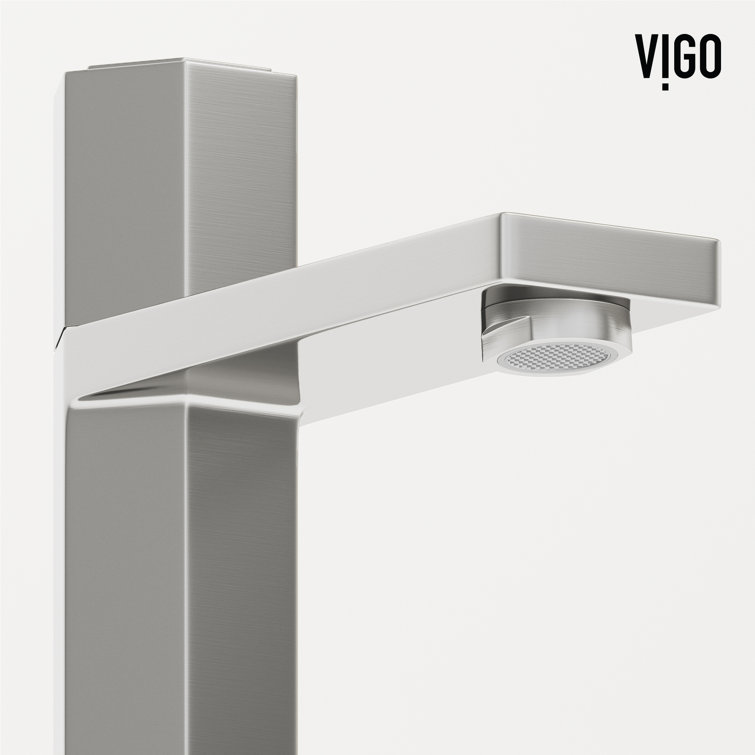 Elegant Nova 8" Black Brass Single-Hole Faucet with Deck Plate