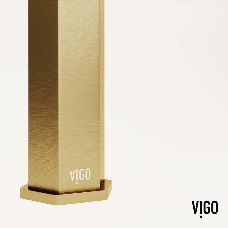 Matte Brushed Gold Single Handle Bathroom Faucet