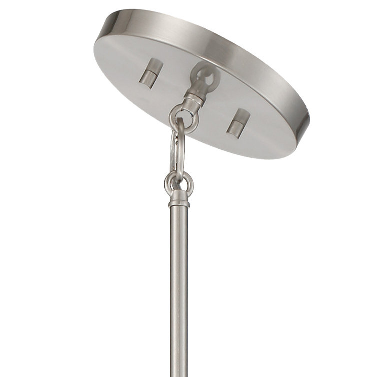 Brushed Nickel and Sand Coal 4-Light Mini Pendant