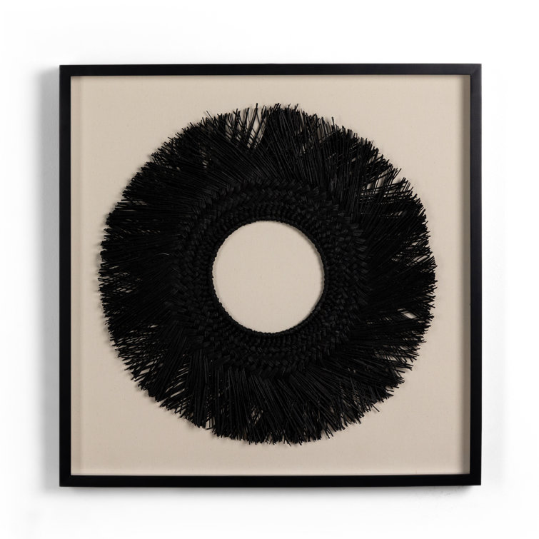 Black and White Abstract Framed Canvas Art