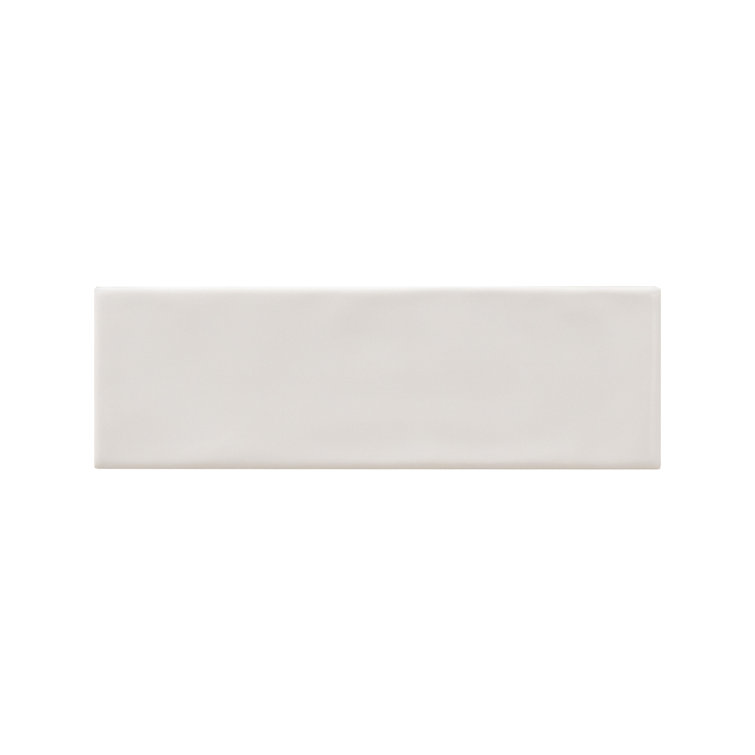 Urbano Pure White Glossy Ceramic 4x12 Subway Wall Tile