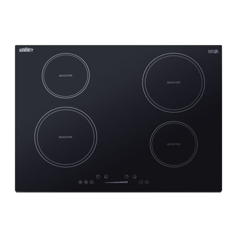 Summit 30" Black Ceramic Glass Induction Cooktop