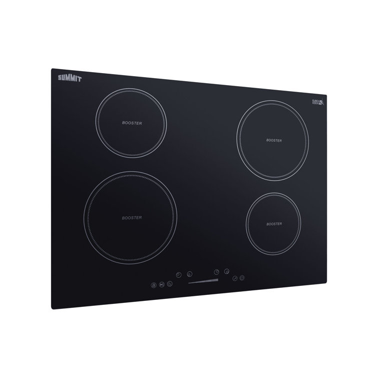 Summit 30" Black Ceramic Glass Induction Cooktop