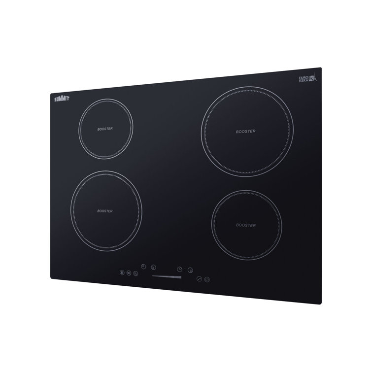 Summit 30" Black Ceramic Glass Induction Cooktop