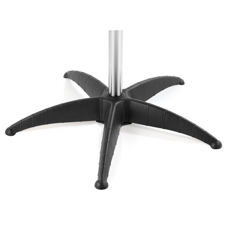 Adjustable Black Stainless Steel Portable Salon Sink with Single Handle Faucet