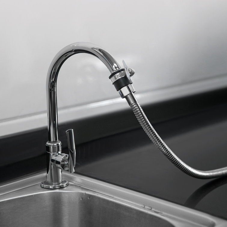 Adjustable Black Stainless Steel Portable Salon Sink with Single Handle Faucet
