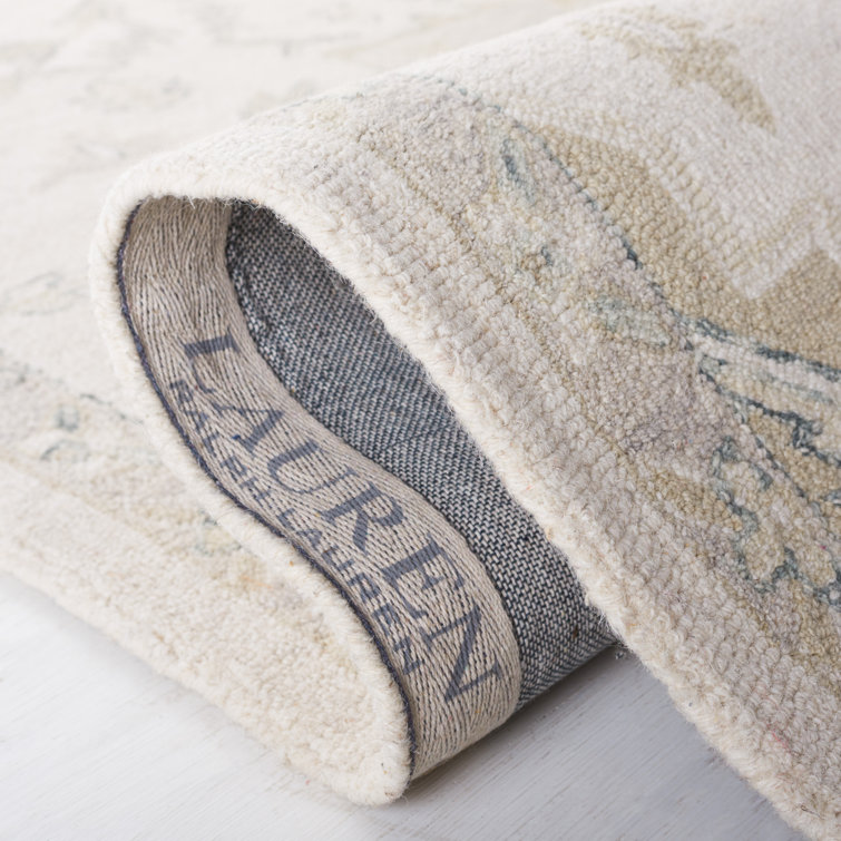 Percy Hand-Knotted Ivory & Beige Wool Runner Rug, 2'3" x 8'