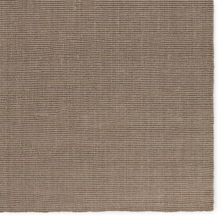 Taupe Handwoven Jute Rectangular Area Rug 8' x 10'