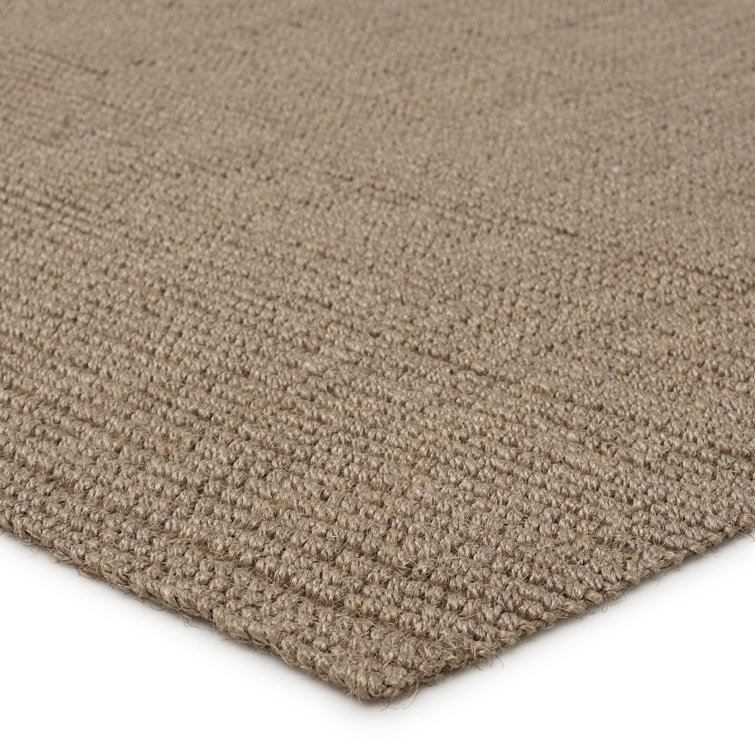 Taupe Handwoven Jute Rectangular Area Rug 8' x 10'