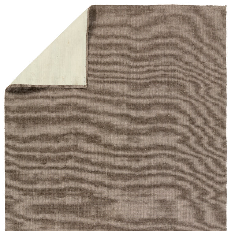 Taupe Handwoven Jute Rectangular Area Rug 8' x 10'