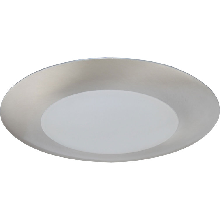 7'' Brushed Nickel LED Indoor/Outdoor Flush Mount Light