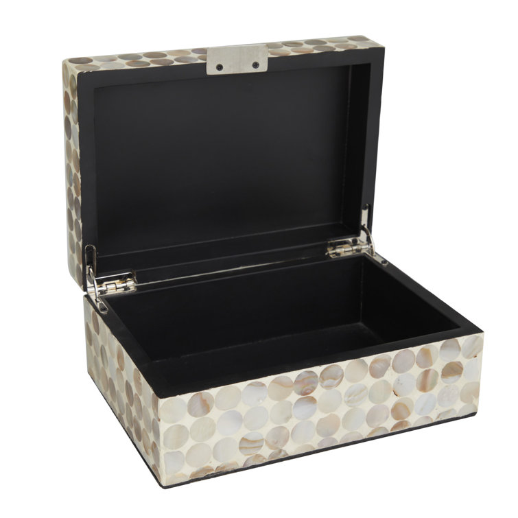 Juliette Brown and Gray Handmade Wood Lidded Box Set