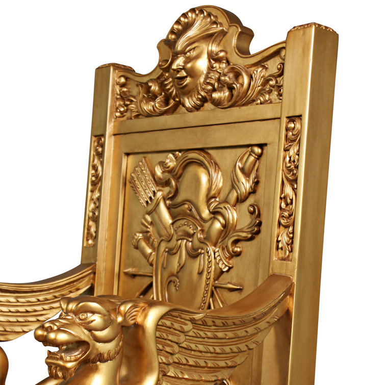 Ebony Velvet Alfred's Throne Handcrafted Armchair