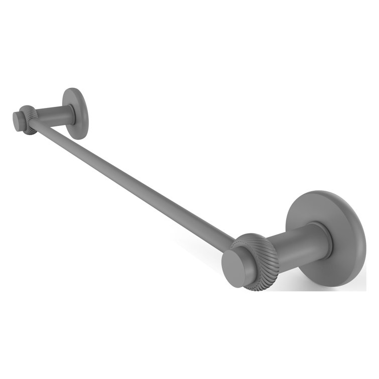 Matte Gray 20.5'' Brass Wall Mounted Towel Bar