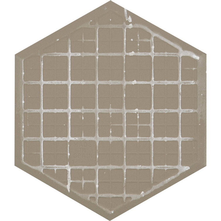 Silver Hexagon Matte Porcelain Tile for Wall and Floor