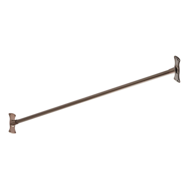 48" Brass Straight Shower Curtain Rod