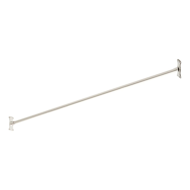 60'' Brushed Nickel Straight Shower Curtain Rod