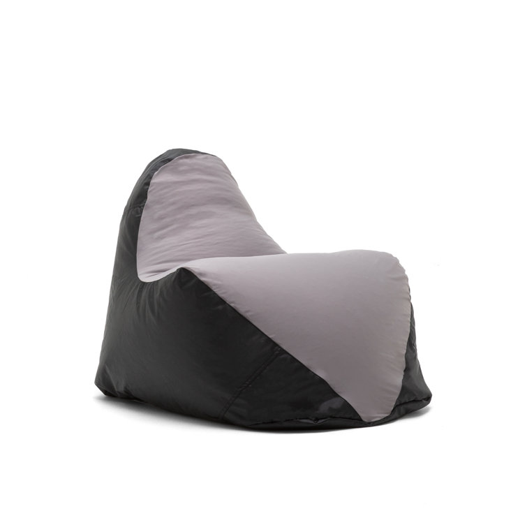 Gray and Black Spandex Gaming Bean Bag Chair