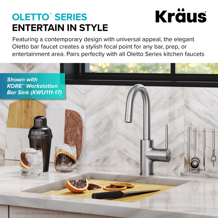 Chrome Single Handle Deck Mounted Bar Faucet