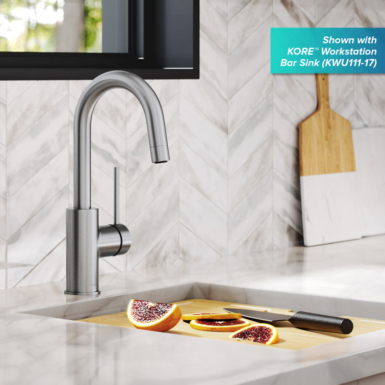Chrome Single Handle Deck Mounted Bar Faucet