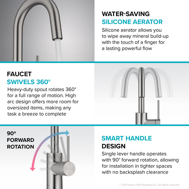 Chrome Single Handle Deck Mounted Bar Faucet