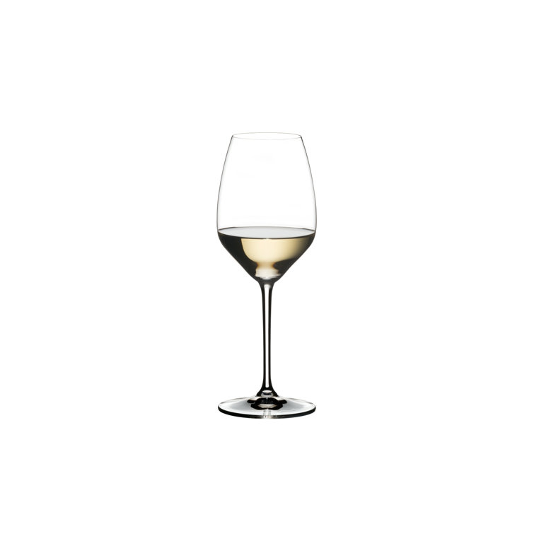 Clear Crystal Diamond-Shaped Riesling Wine Glass Set of 4