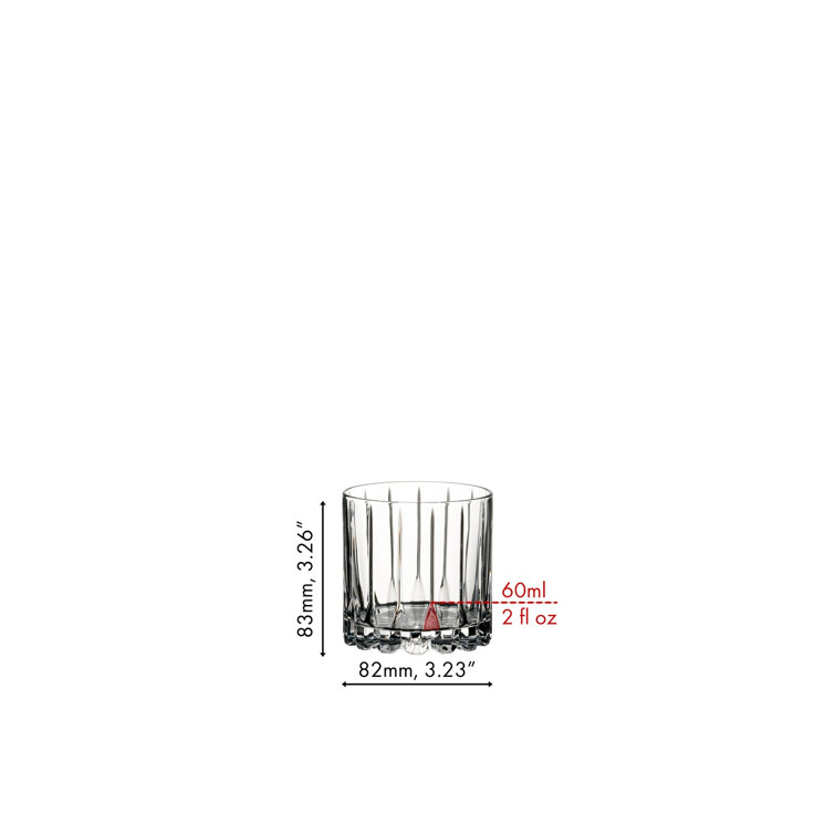 Riedel 10 fl oz Clear Glass Rocks Set