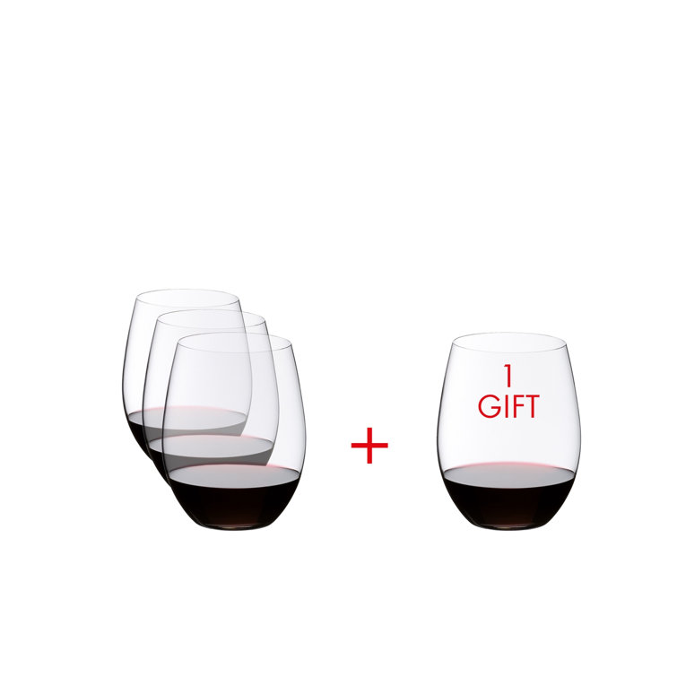 Riedel O Cabernet/Merlot Stemless Crystal Wine Glass Set
