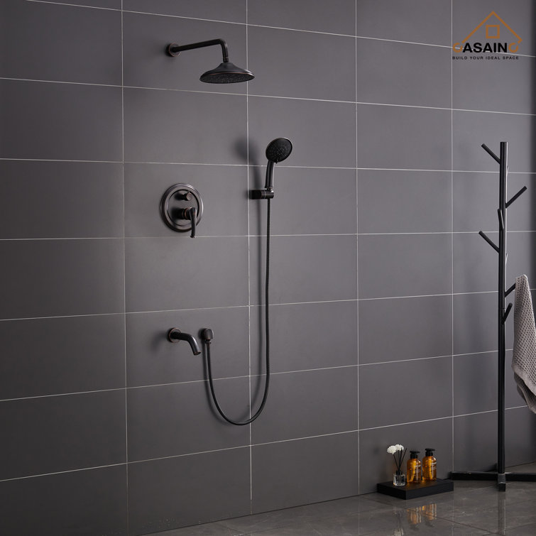 Oil Rubbed Bronze Multi-Head Wall Mounted Shower System
