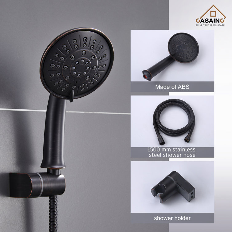 Oil Rubbed Bronze Multi-Head Wall Mounted Shower System