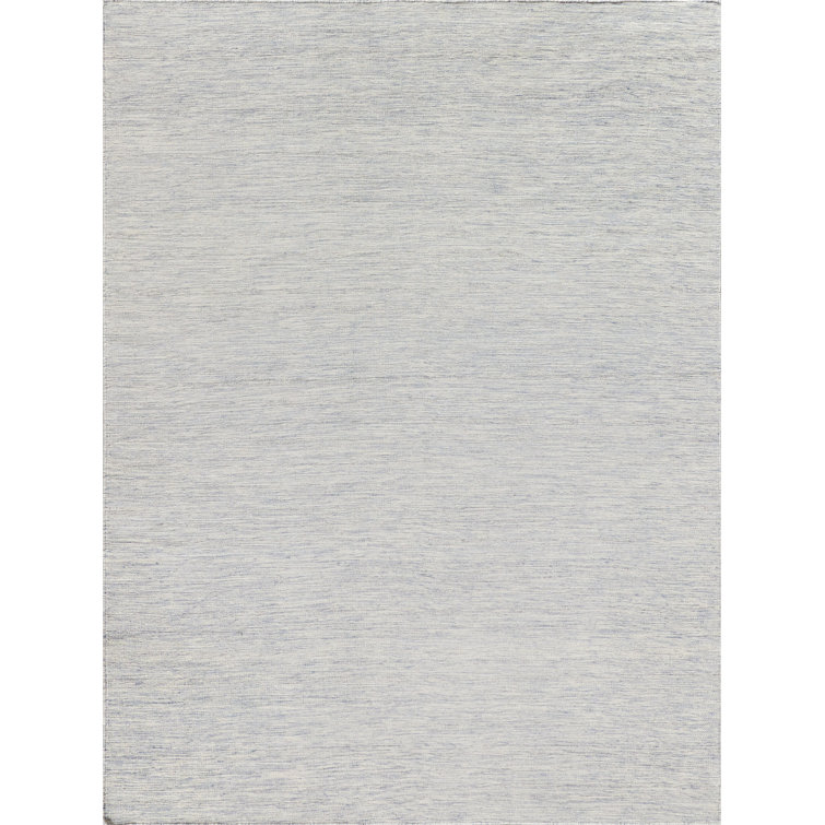 Chelsea Light Gray Flat Woven Wool 8' x 10' Area Rug