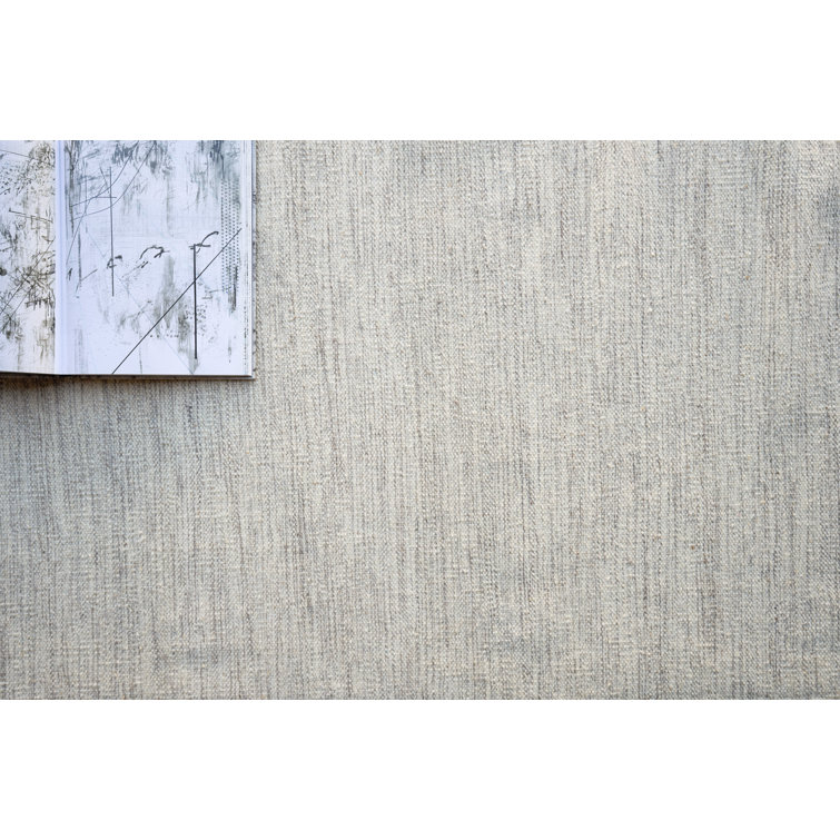 Chelsea Light Gray Flat Woven Wool 8' x 10' Area Rug