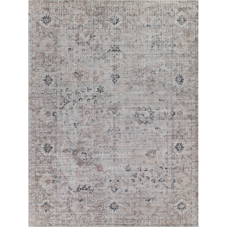 Cambridge Silver and Blue Handcrafted Wool and Viscose Area Rug
